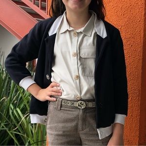 Infantium Victoria |high-fashion, vegan fashion | black jacket size 8 (128 EUR)